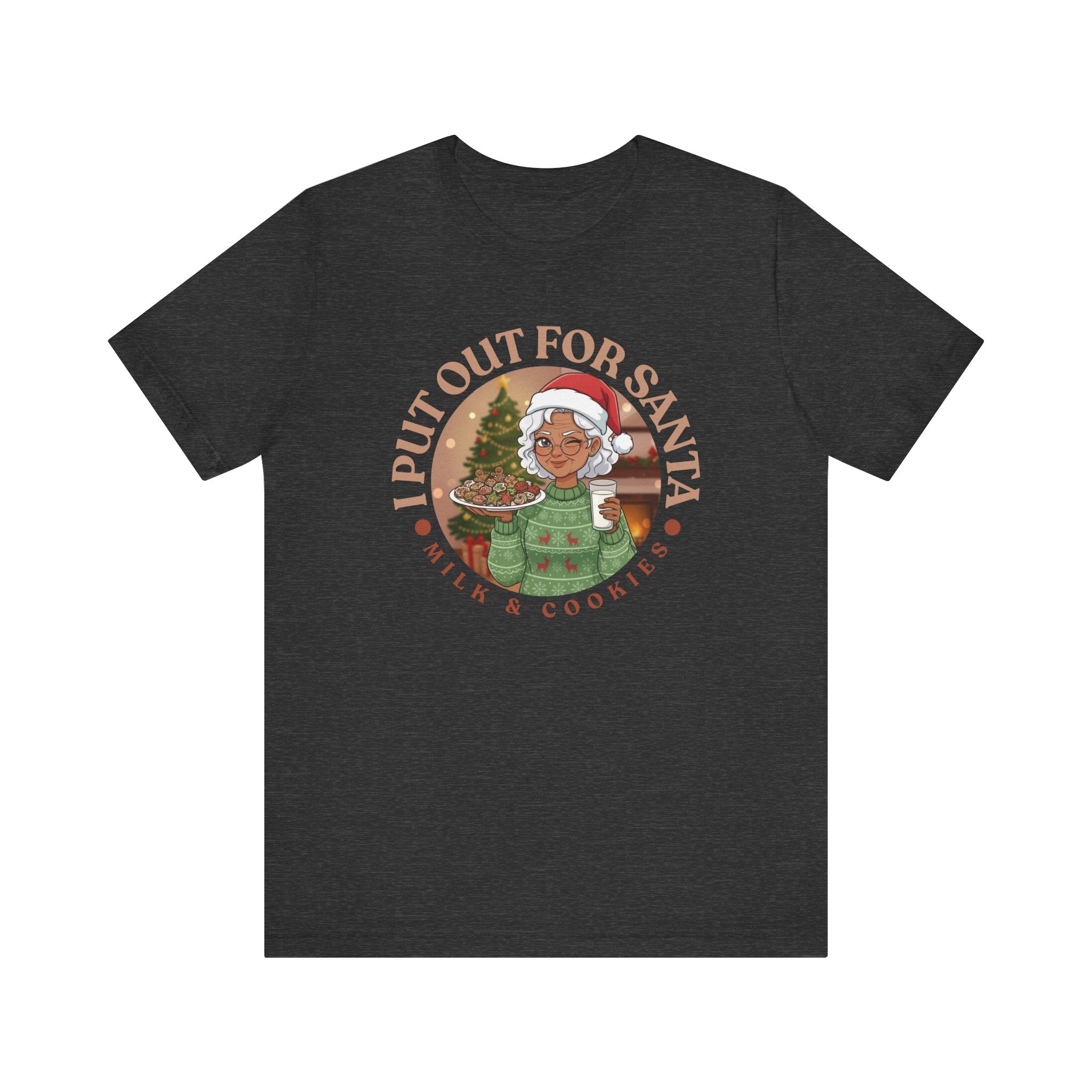 Christmas Humor Tee - 'I Put Out for Santa' Short Sleeve Unisex Shirt V4