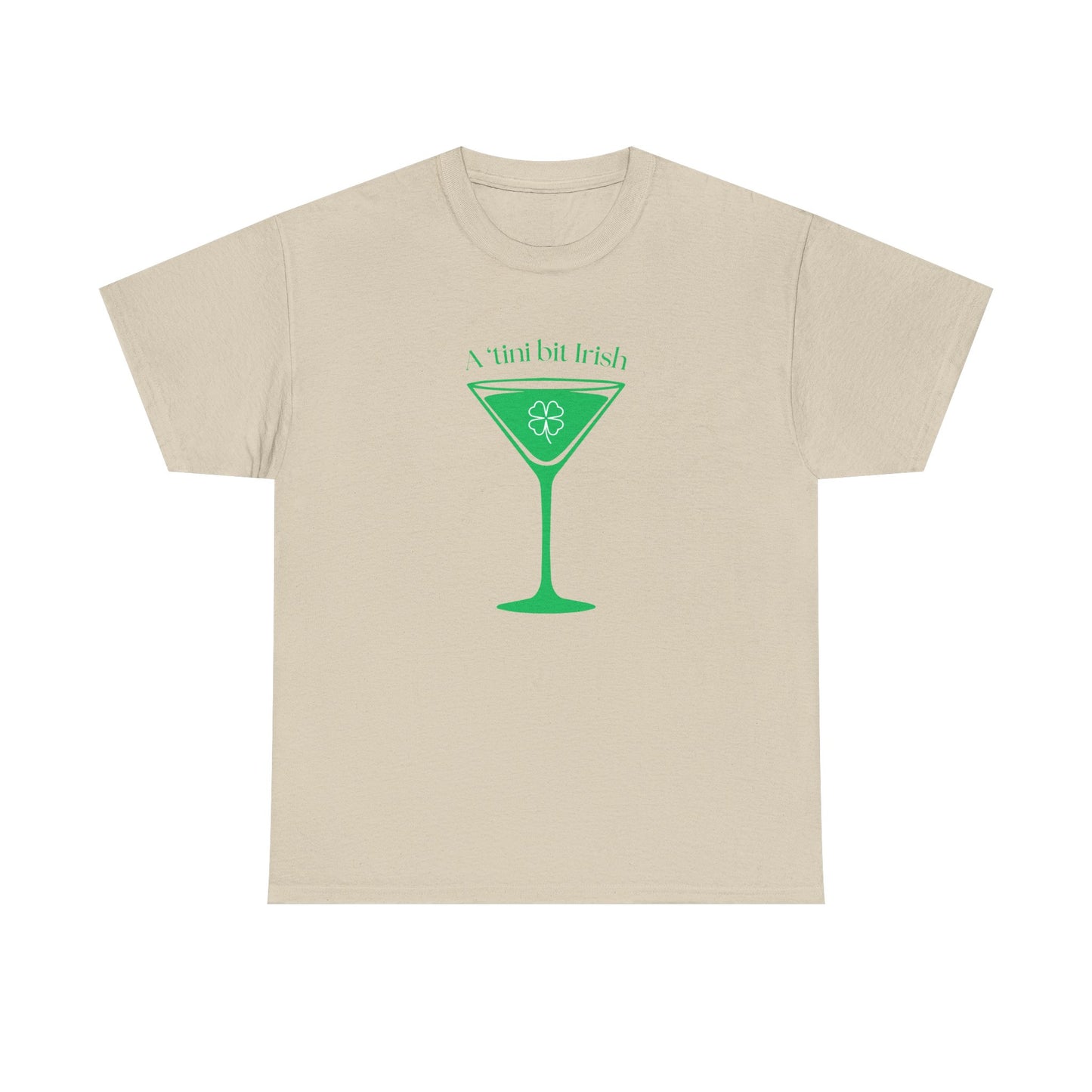 St. Patrick's Day Martini Tee — Irish Green Cocktail Graphic Shirt
