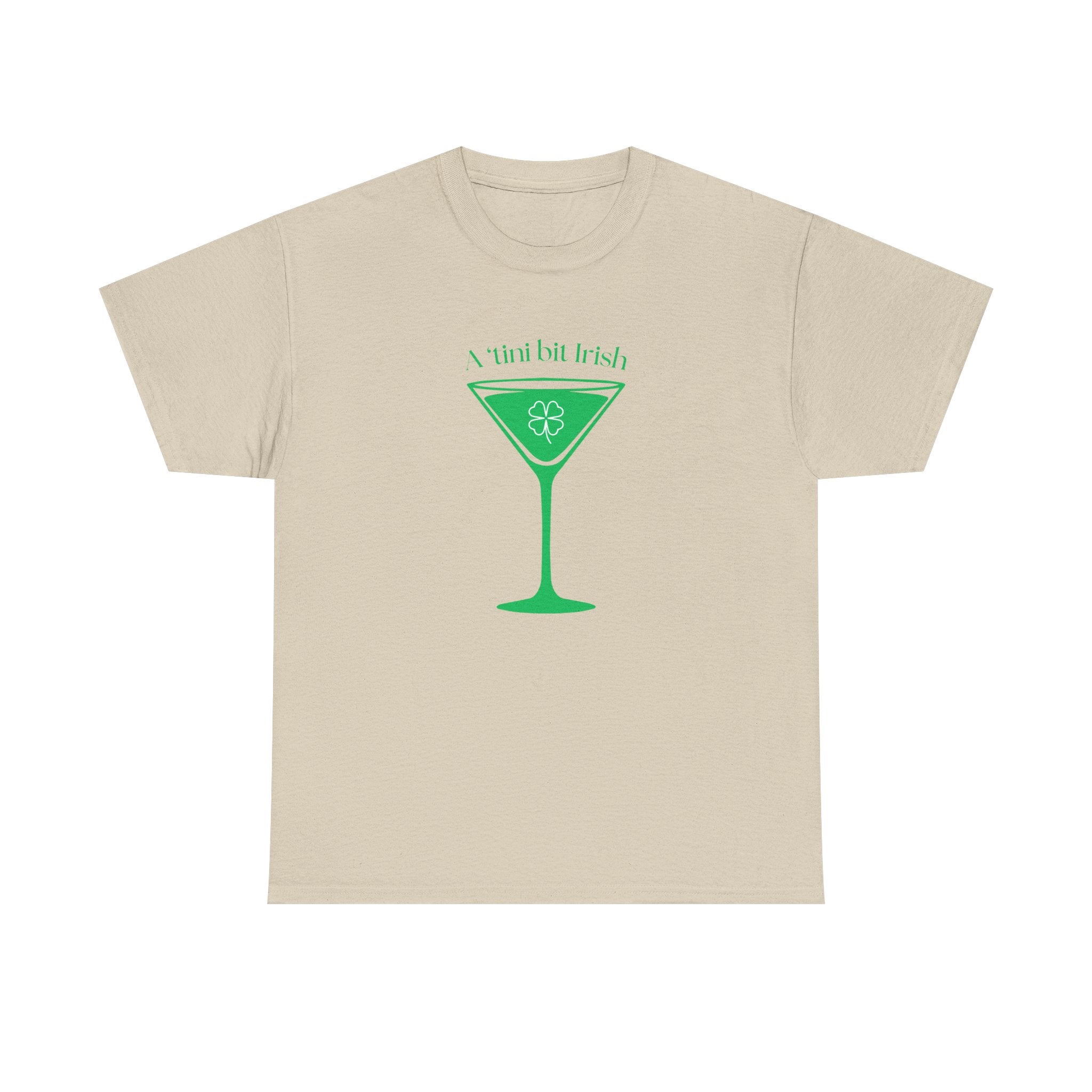 St. Patrick's Day Martini Tee — Irish Green Cocktail Graphic Shirt