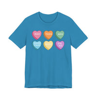 Conversation Heart Rejection Tee — 'Nah, Yuck, Meh' Graphic T-Shirt