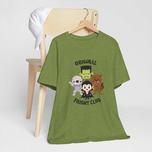Fright Club Halloween Graphic Tee - Original Fright Club, Spooky Costume Shirt, Kids and Adults, Halloween Party, Ghosts and Ghouls
