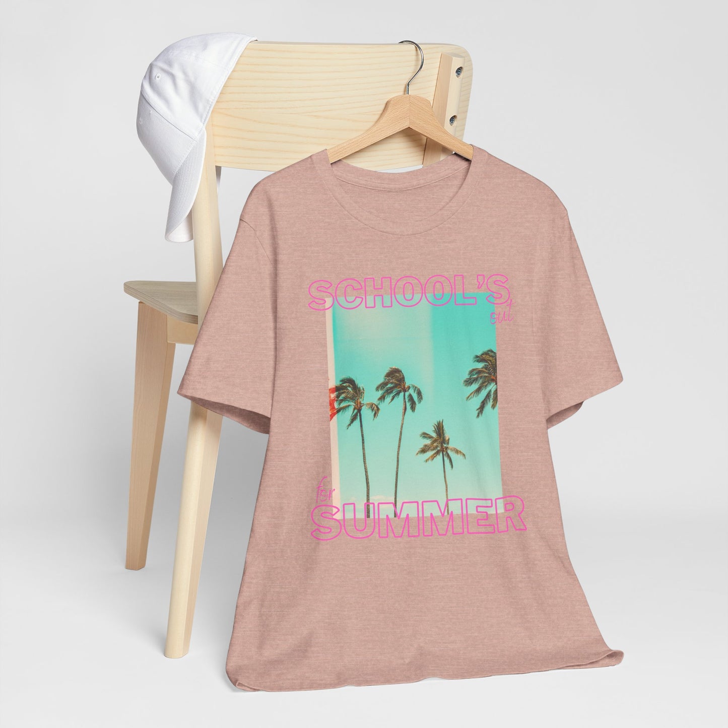 Schools Out, Summer Vibes Unisex Tee, Casual Summer Shirt, School's Out T-Shirt, Palm Tree Graphic Tee, Vacation Ready T-Shirt, Beach Day Top