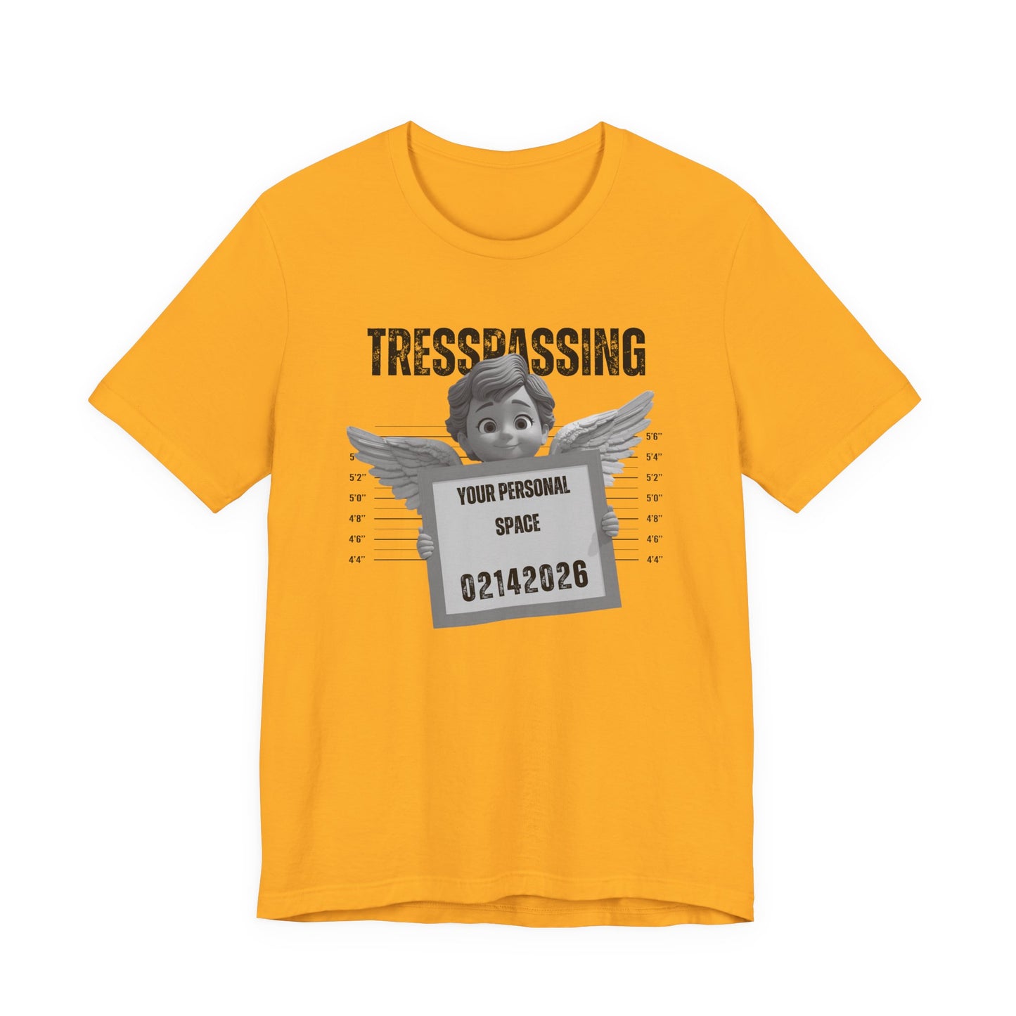 TRESPASSING:  (Mugshot Angel Design) - Valentine's Tee
