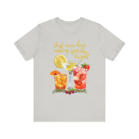 Making Spirits Bright Cocktail T-Shirt funny Christmas Shirt Women
