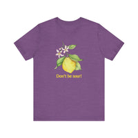 Lemon Vibes T-Shirt, Funny Tee, Gift for Friends, Summer Clothing, Citrus Lover Shirt, Don't Be Sour Tee, Quirky Humor Apparel