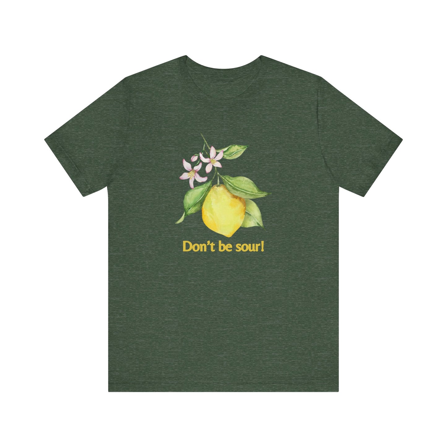 Lemon Vibes T-Shirt, Funny Tee, Gift for Friends, Summer Clothing, Citrus Lover Shirt, Don't Be Sour Tee, Quirky Humor Apparel