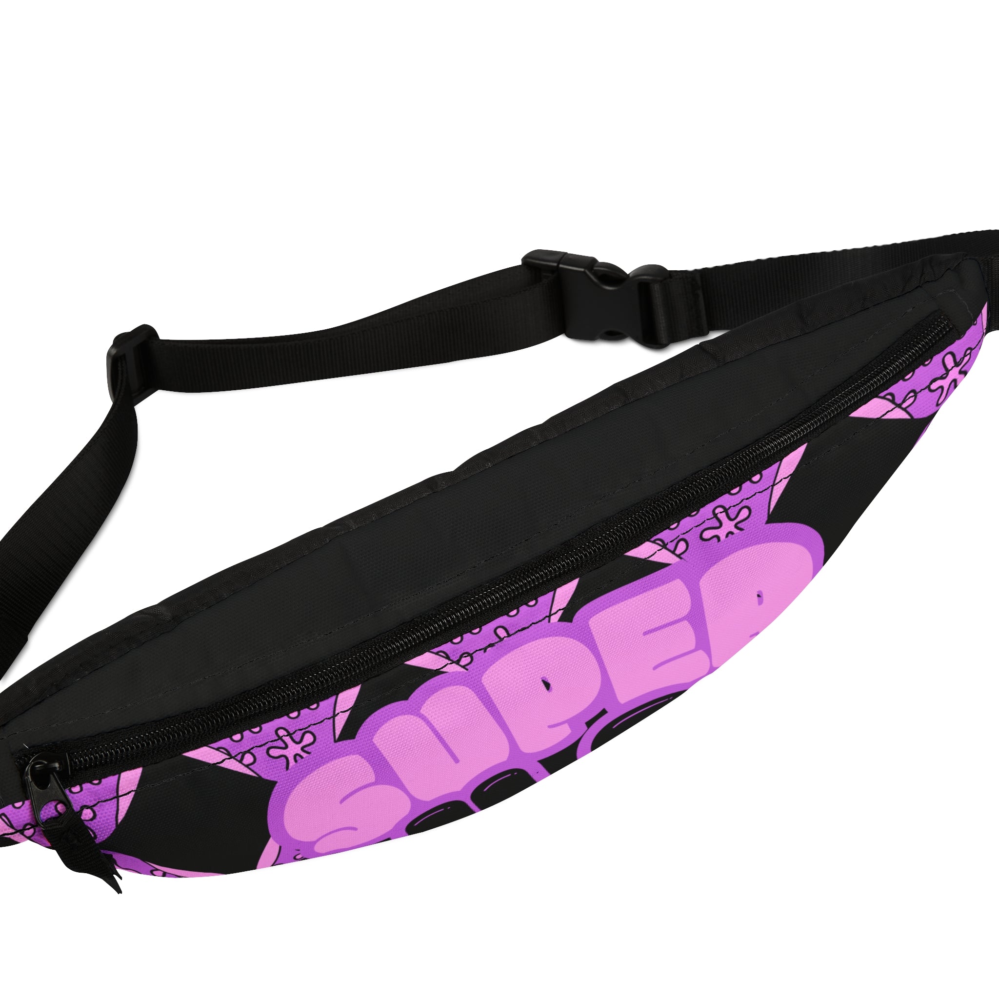 Pink "Super FUPA" Fanny Pack — Retro Kawaii Waist Bag