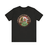 Christmas Humor Tee - 'I Put Out for Santa' Short Sleeve Unisex Shirt V4