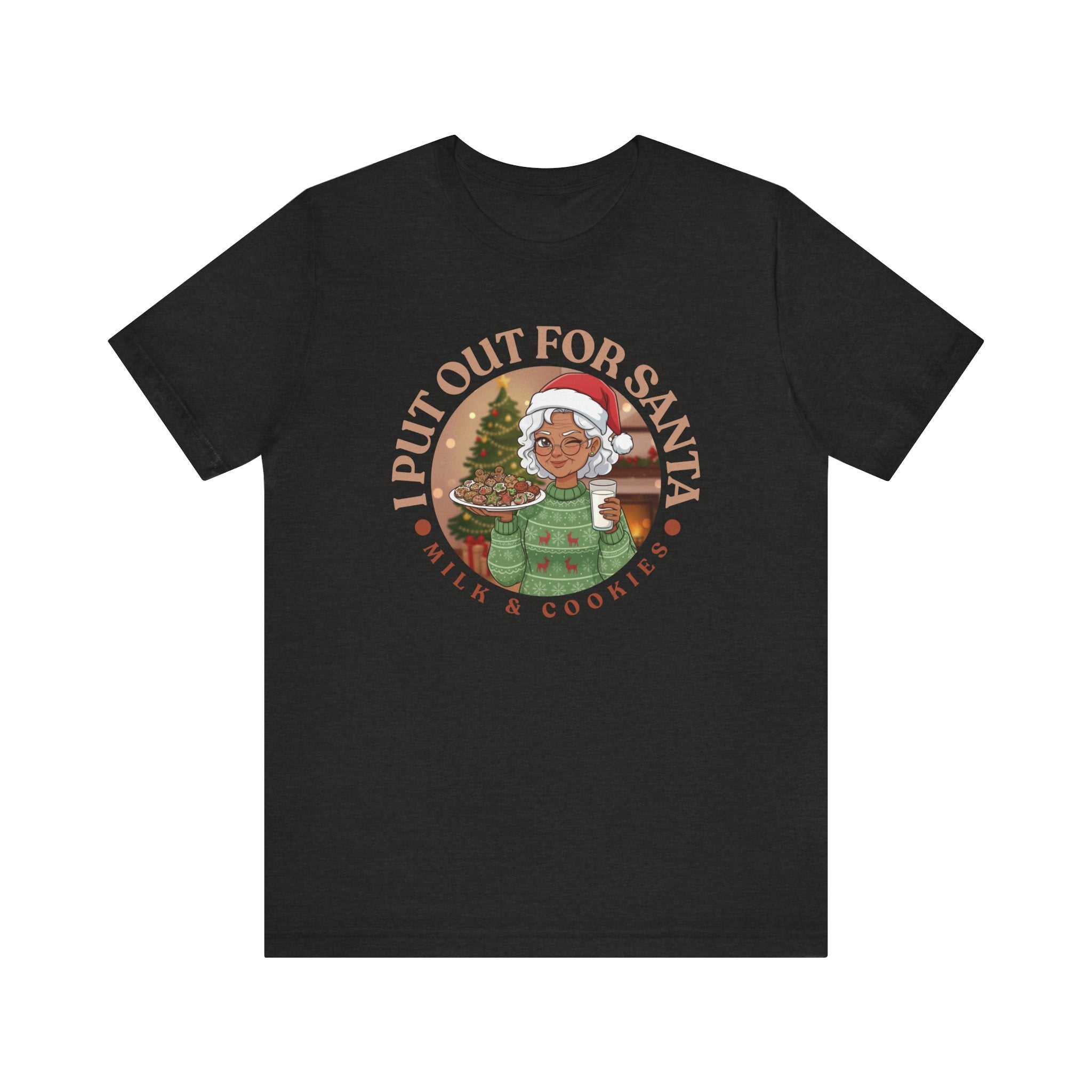 Christmas Humor Tee - 'I Put Out for Santa' Short Sleeve Unisex Shirt V4