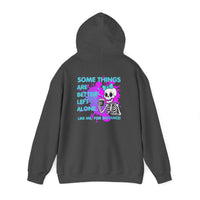 "Some Things Are Better Left Alone" Graphic Pullover - Skull Hoodie