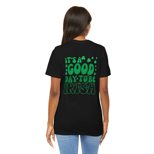 St. Patrick's Day Tee — "It’s a Good Day to Be Irish" Shamrock T‑Shirt