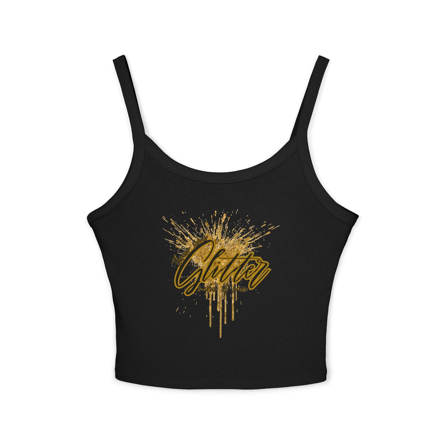 Sparkling Glitter Women's Tank Top, Summer Vibes, Casual Wear, Party Outfit, Gift Idea, Festival Fashion