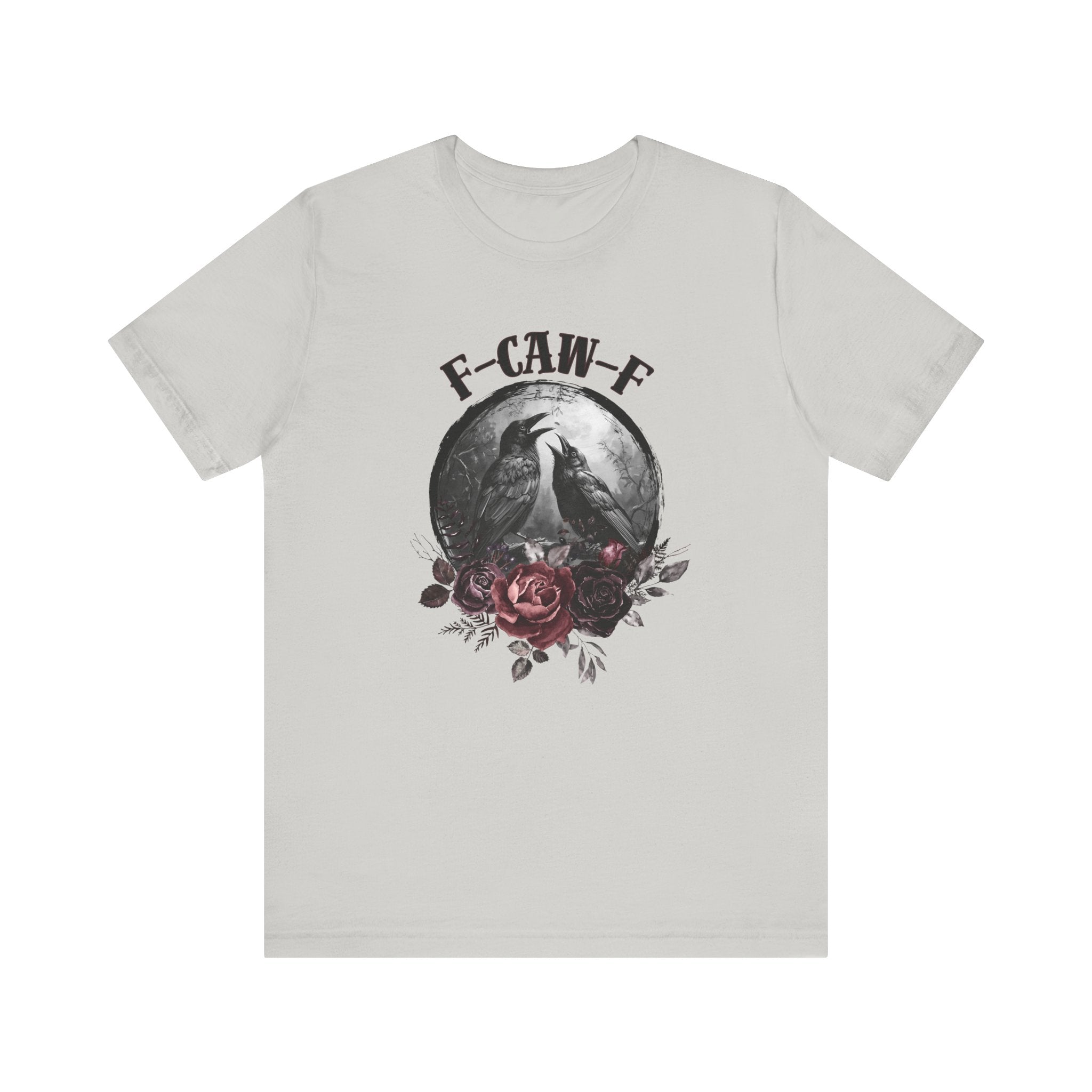 F-Caw-F Crow and Rose Tee, Graphic Tee