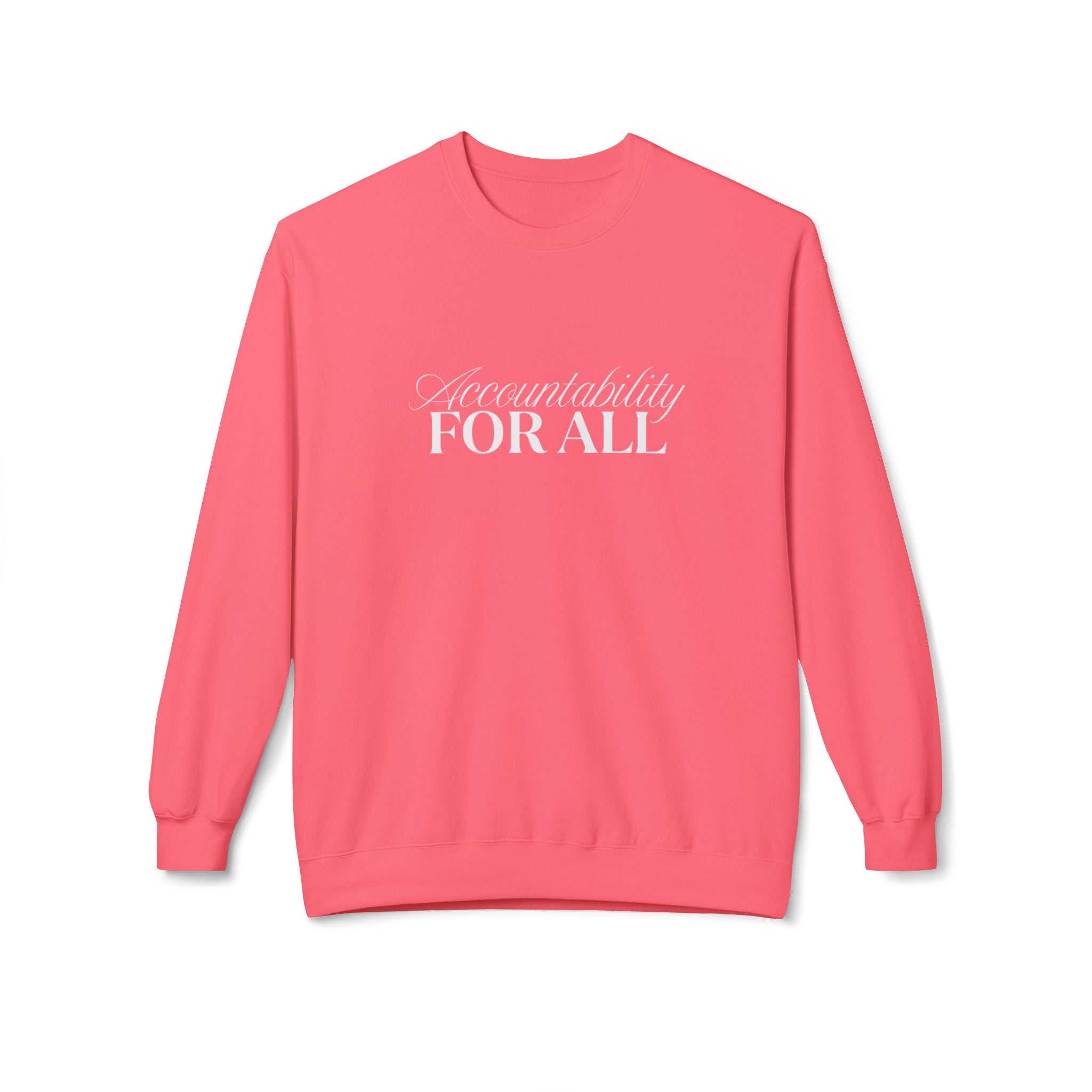 Accountability For All Crewneck Sweatshirt — Inclusive Message Crew Sweatshirt