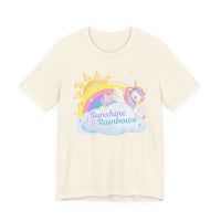 Sunshine & Rainbows Unicorn - Perfectly Sarcastic Tee that Reflects Your Current Attitude