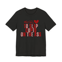 Funny Valentine T‑Shirt – “Most Likely to Slap Cupid on the Ass” Graphic Tee