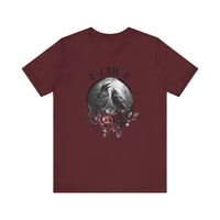 F-Caw-F Crow and Rose Tee, Graphic Tee