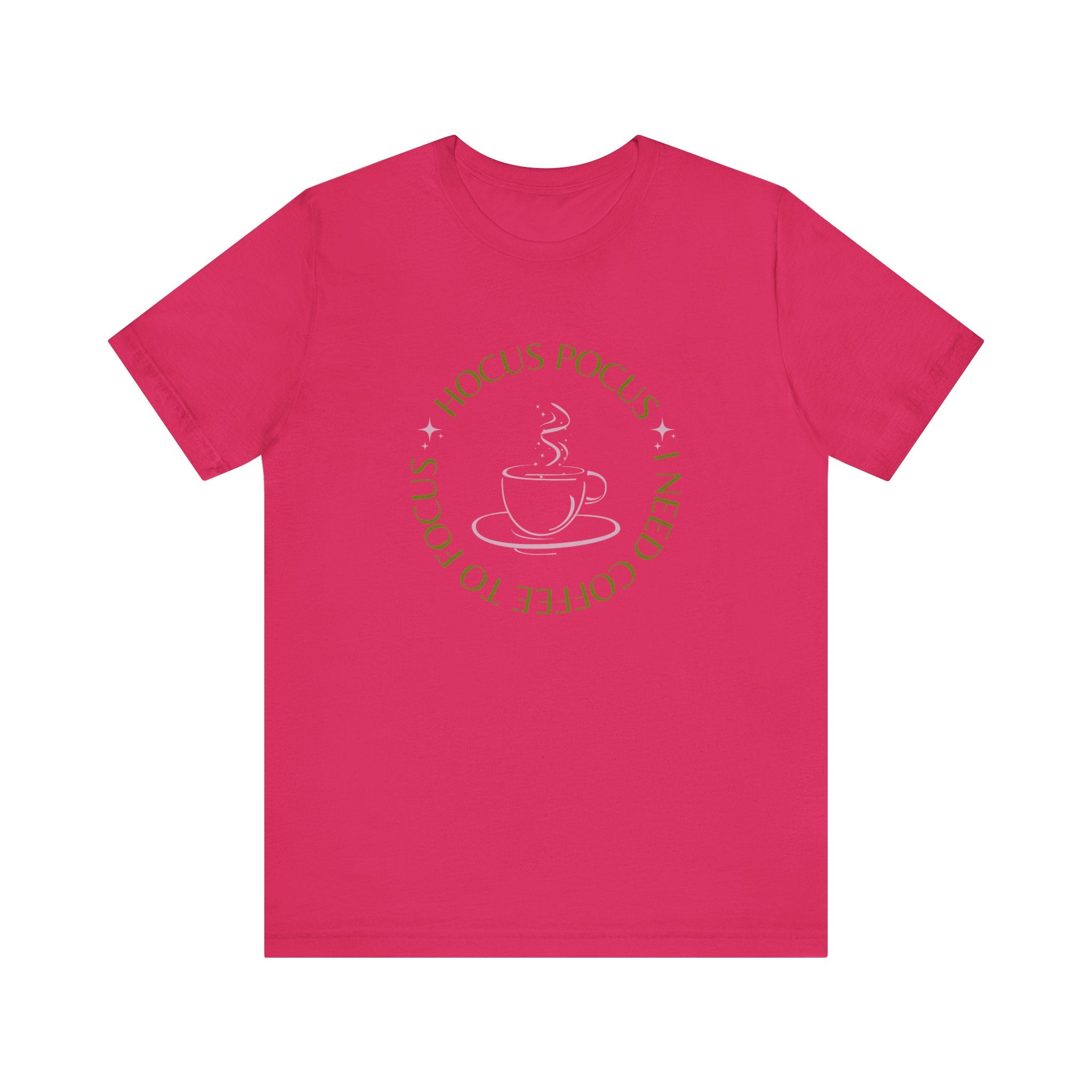 I Need Coffee to Focus Tee-Shirt, Fall Apparel, Halloween Apparel, Witchy Vibes