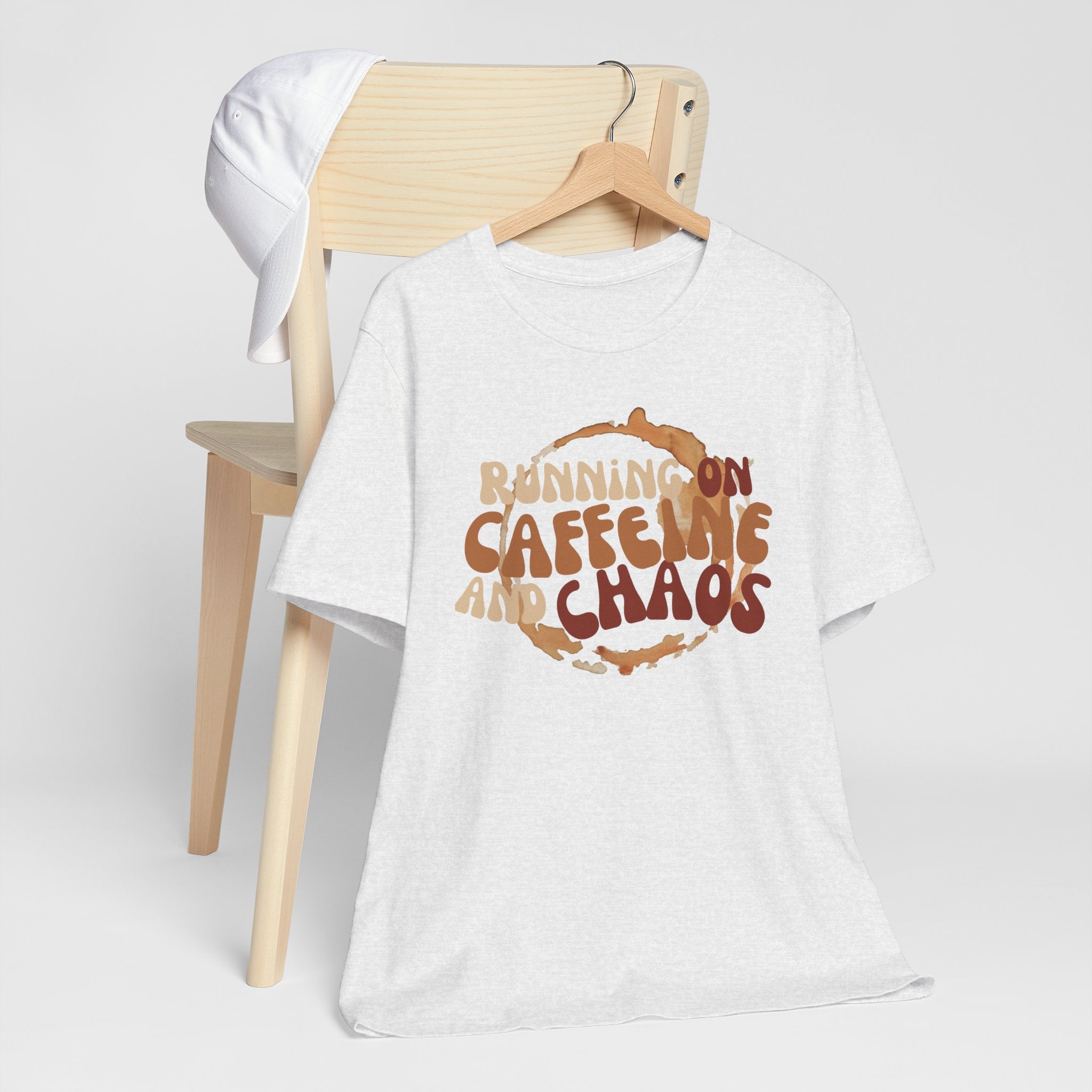 Funny Coffee Lovers Tee, Caffeine Chaos Shirt, Gift for Coffee Addict, Unisex Graphic Tee, Casual Wear, Birthday Present