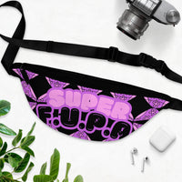 Pink "Super FUPA" Fanny Pack — Retro Kawaii Waist Bag