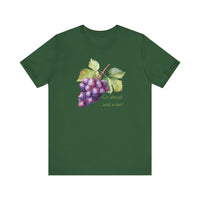 Wine Enthusiast Short Sleeve Tee - "Go Ahead and Wine!" - Casual Wear, Gift for Wine Lovers, Summer Outing Tee, Funny Wine Shirt, [...]