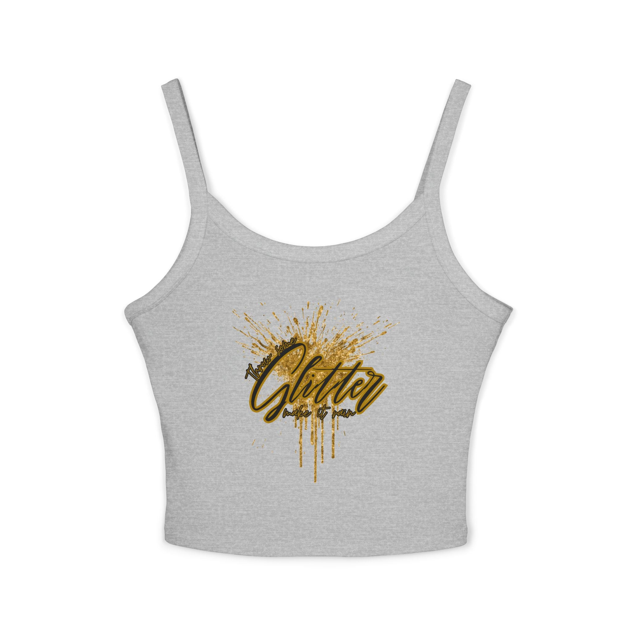 Sparkling Glitter Women's Tank Top, Summer Vibes, Casual Wear, Party Outfit, Gift Idea, Festival Fashion