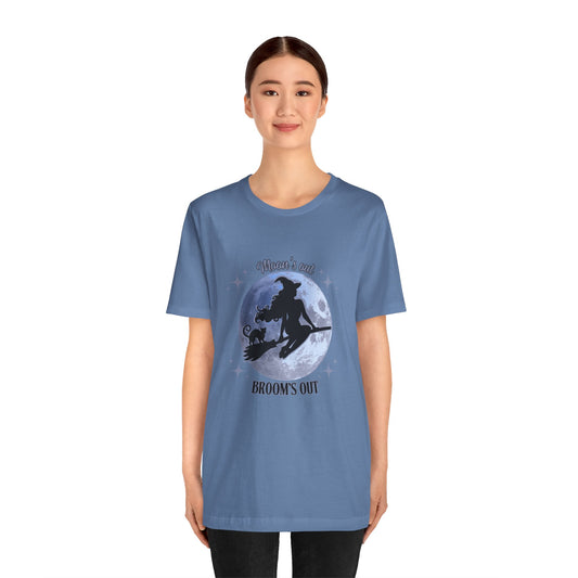 Moon's Out Broom's Out, Suns Out Guns Out, Witch Shirt, Unisex Halloween Tee