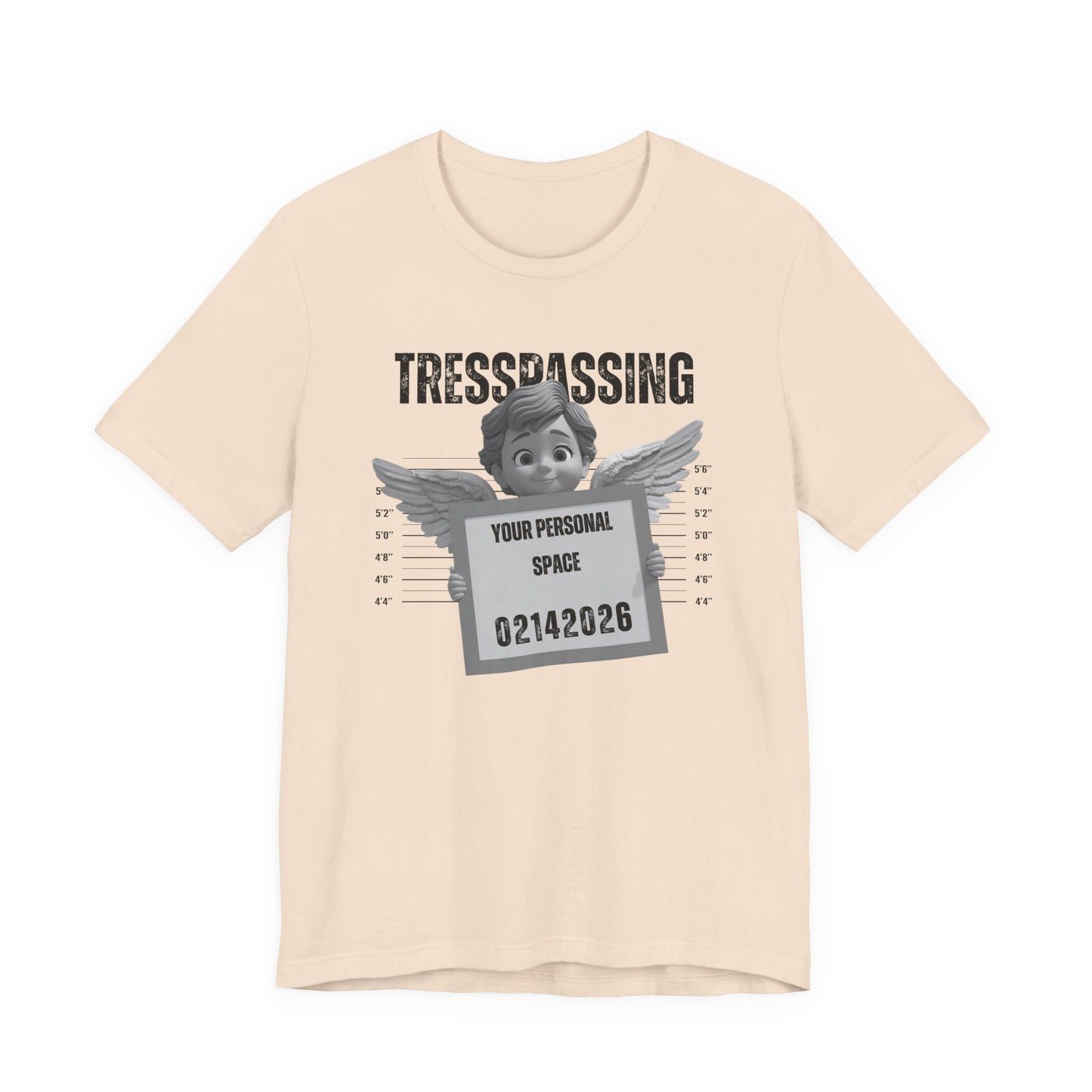 TRESPASSING:  (Mugshot Angel Design) - Valentine's Tee