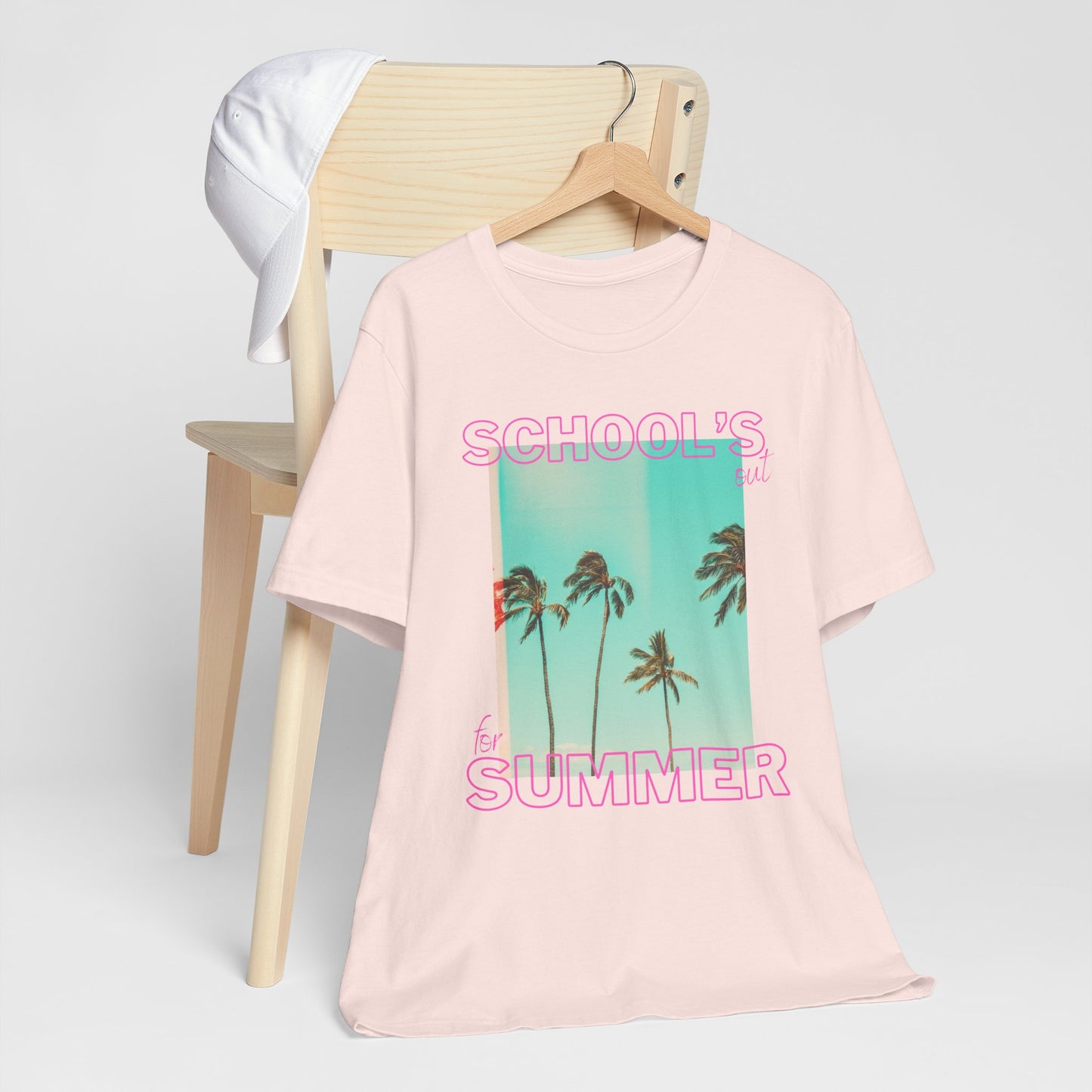 Schools Out, Summer Vibes Unisex Tee, Casual Summer Shirt, School's Out T-Shirt, Palm Tree Graphic Tee, Vacation Ready T-Shirt, Beach Day Top