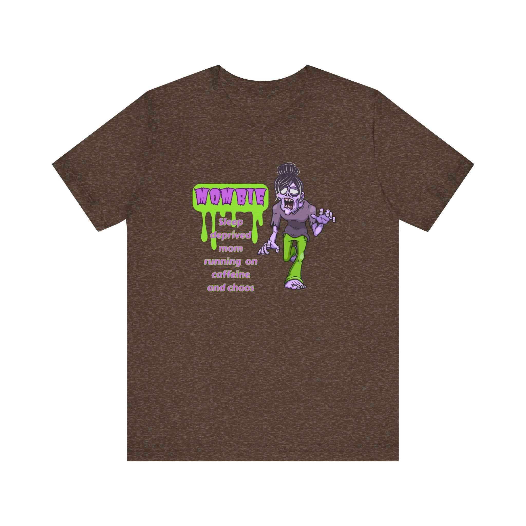 Funny Mombie T-Shirt: Sleep Deprived Mom Running on Caffeine and Chaos, Unisex Tee, Gift for Moms, Parent Humor Shirt
