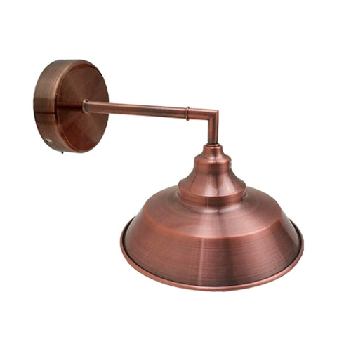 Industrial Vintage Retro Wall Lamp Indoor E27 Edison Satin Nickel