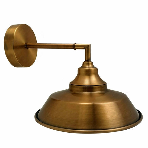 Industrial Vintage Retro Wall Lamp Indoor E27 Edison Satin Nickel