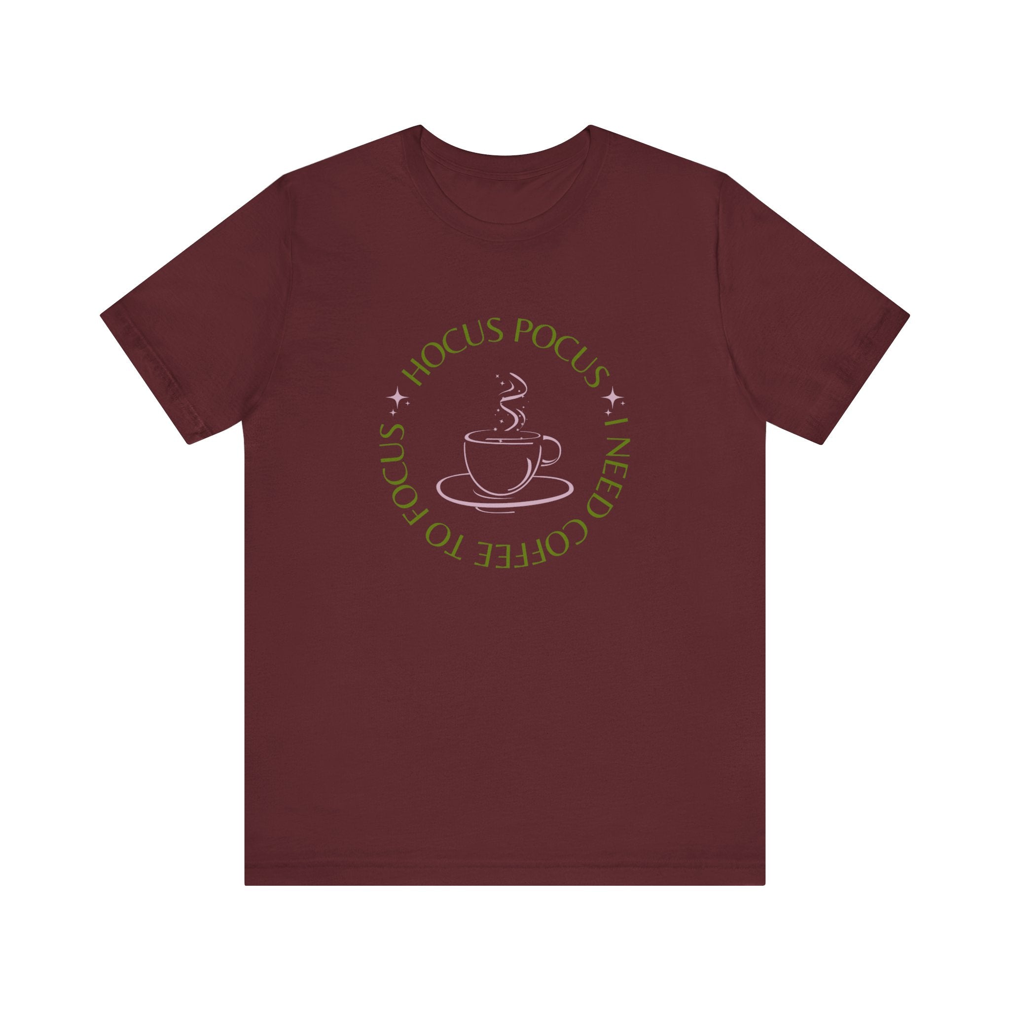 I Need Coffee to Focus Tee-Shirt, Fall Apparel, Halloween Apparel, Witchy Vibes