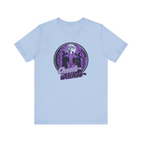 Cheers Witches Short Sleeve Tee - Spooky Vibes, Halloween Shirt, Unisex Graphic Tee, Witchy Apparel, Gift for Witches, Casual Witchwear