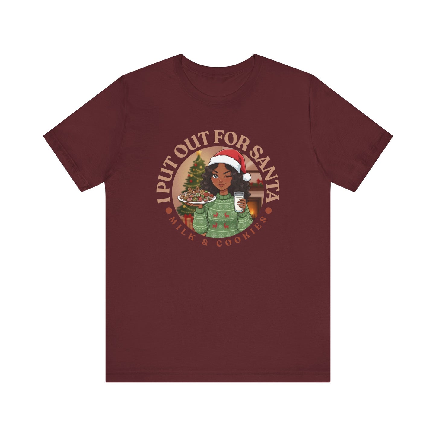 I Put Out for Santa Christmas Tee V1