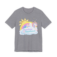 Sunshine & Rainbows Unicorn - Perfectly Sarcastic Tee that Reflects Your Current Attitude