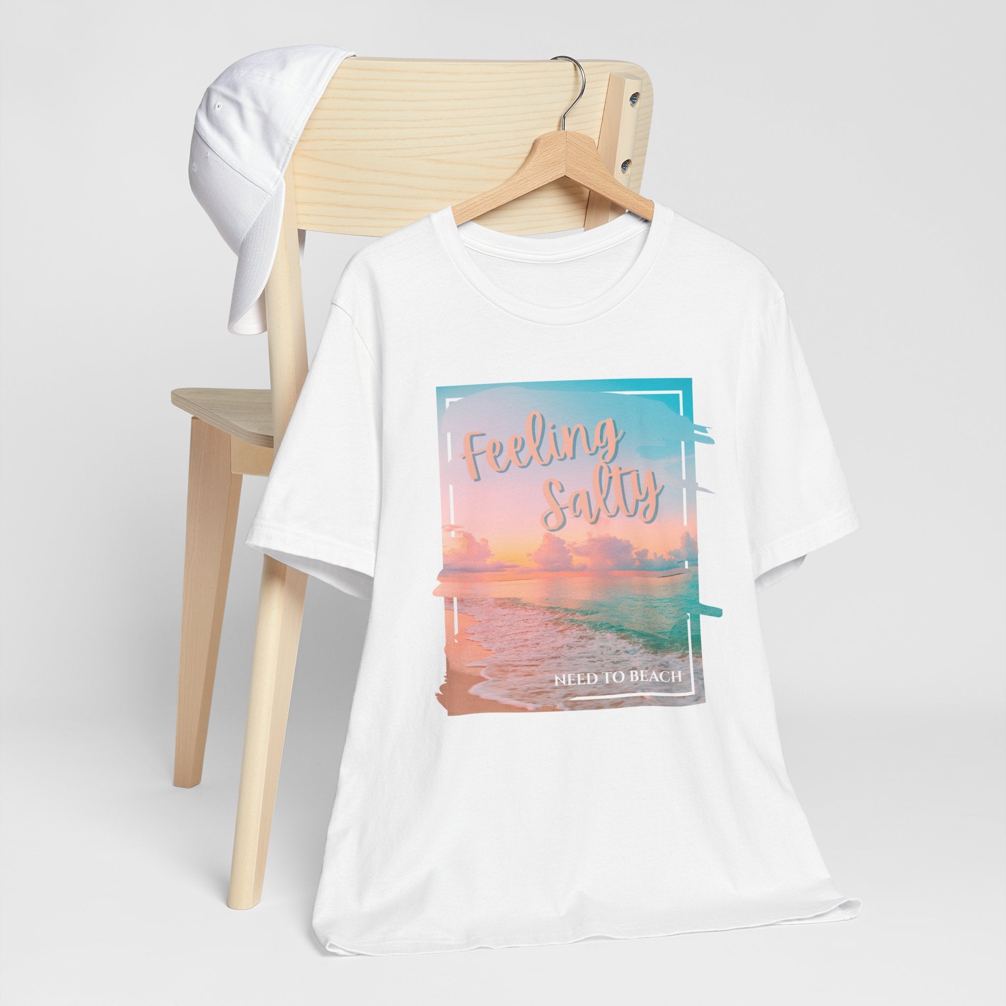 Feeling Salty Unisex T-Shirt, Beach Vibe Tee, Summer Casual Wear, Vacation Gift, Ocean Lover Apparel