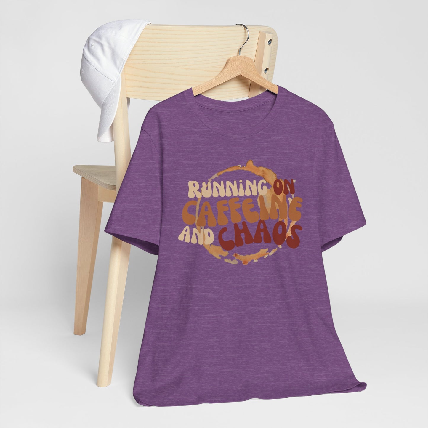 Funny Coffee Lovers Tee, Caffeine Chaos Shirt, Gift for Coffee Addict, Unisex Graphic Tee, Casual Wear, Birthday Present