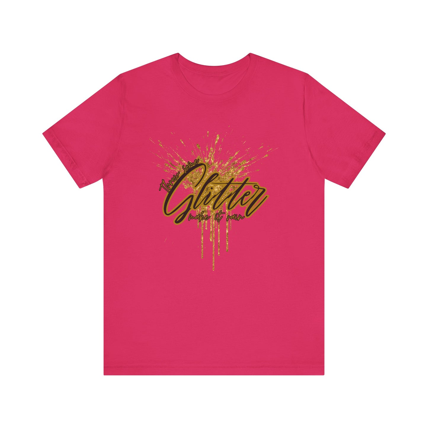 Throw some glitter Unisex Jersey Tee | Trendy Apparel, Casual Wear, Concert Tee, Festival Top