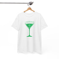 St. Patrick's Day Martini Tee — Irish Green Cocktail Graphic Shirt