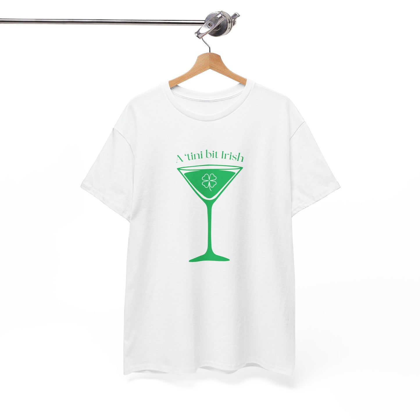 St. Patrick's Day Martini Tee — Irish Green Cocktail Graphic Shirt