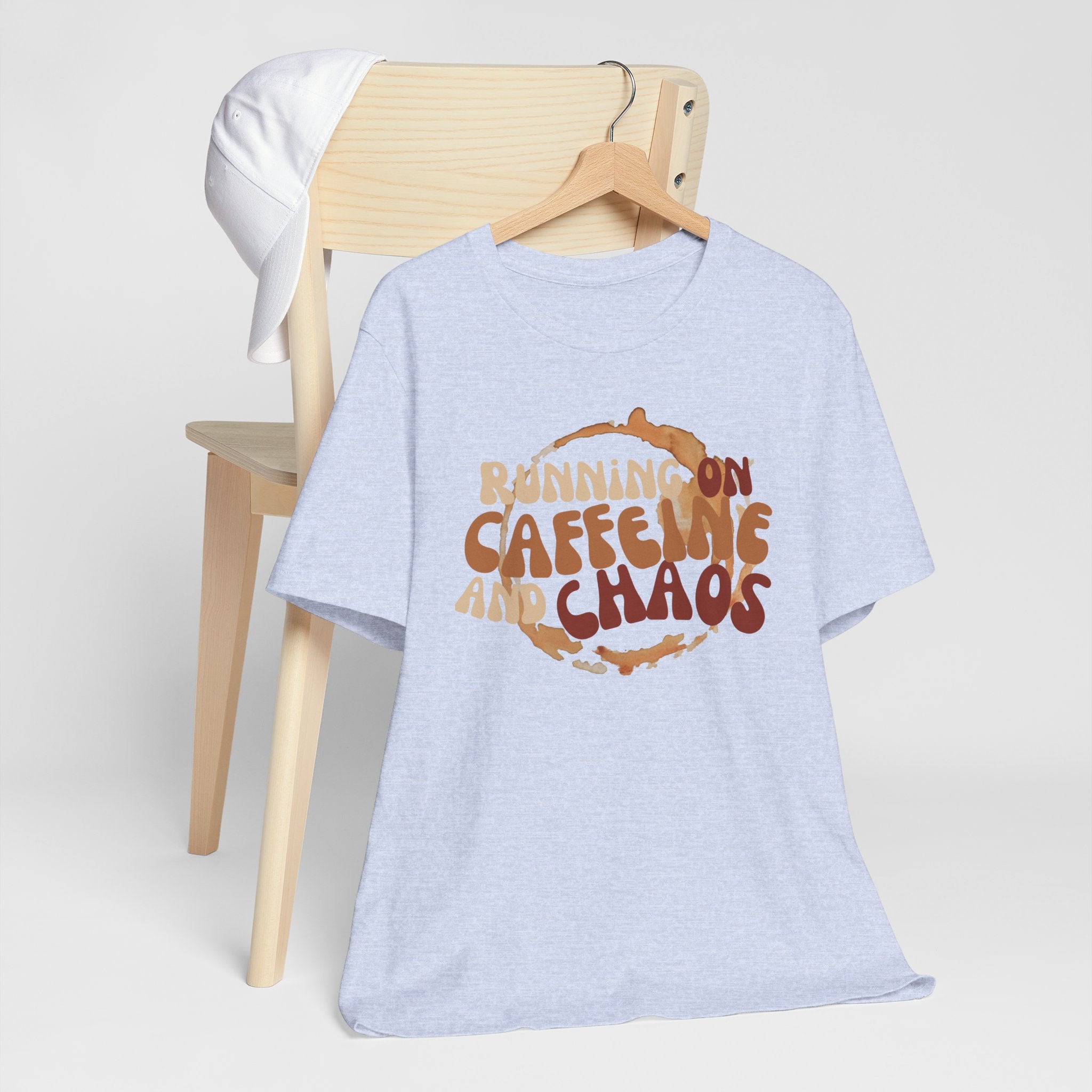 Funny Coffee Lovers Tee, Caffeine Chaos Shirt, Gift for Coffee Addict, Unisex Graphic Tee, Casual Wear, Birthday Present