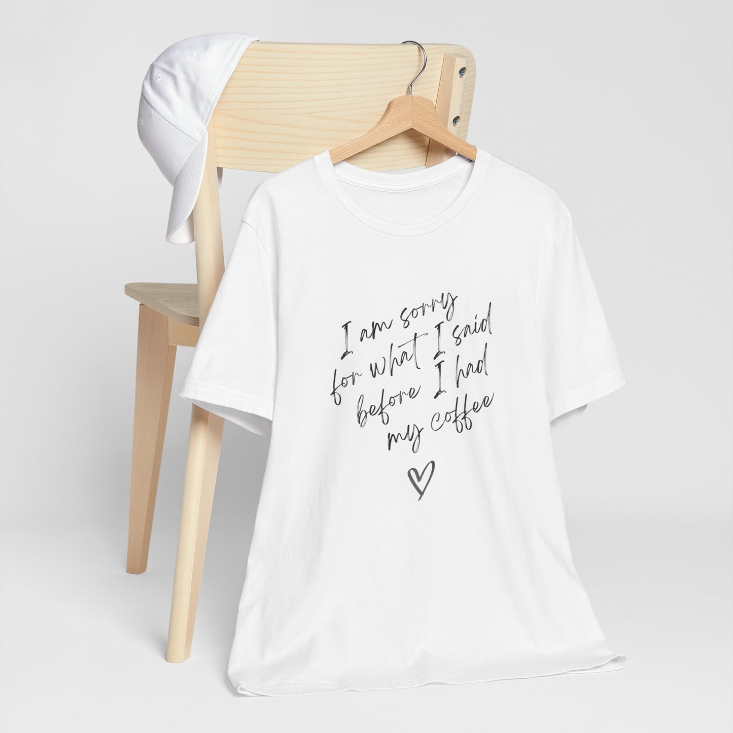 Funny Coffee Tee, I Am Sorry For What I Said Before Coffee Shirt, Gift for Coffee Lovers, Unisex Casual Tee, Humor Apparel, Perfect [...]