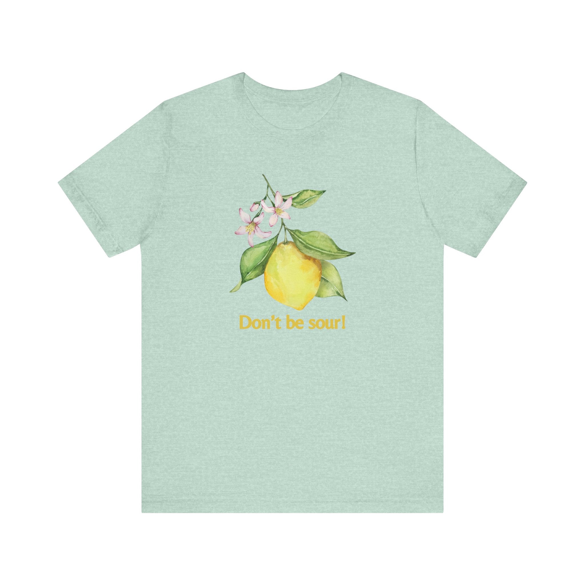 Lemon Vibes T-Shirt, Funny Tee, Gift for Friends, Summer Clothing, Citrus Lover Shirt, Don't Be Sour Tee, Quirky Humor Apparel