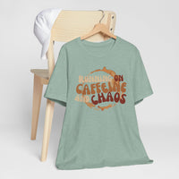 Funny Coffee Lovers Tee, Caffeine Chaos Shirt, Gift for Coffee Addict, Unisex Graphic Tee, Casual Wear, Birthday Present