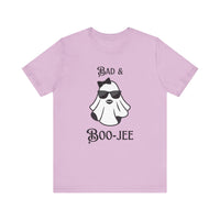 Bad & Boo-Jee Funny Unisex T-Shirt, Cool Graphic Tee, Gift for Dog Lovers, Halloween lovers, Casual Wear for Halloween