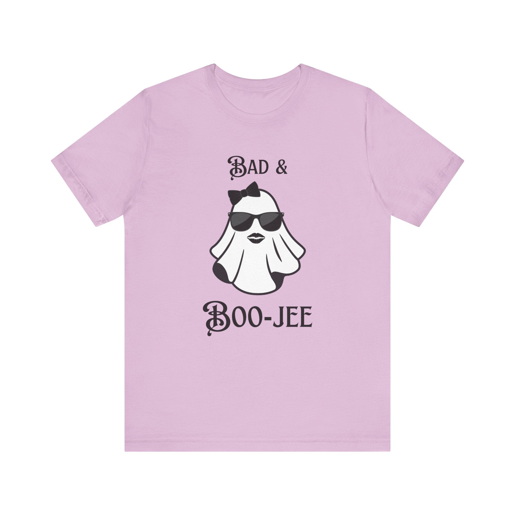 Bad & Boo-Jee Funny Unisex T-Shirt, Cool Graphic Tee, Gift for Dog Lovers, Halloween lovers, Casual Wear for Halloween