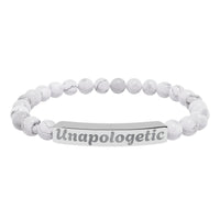 Unapologetic Natural Stone Stretch Bracelet