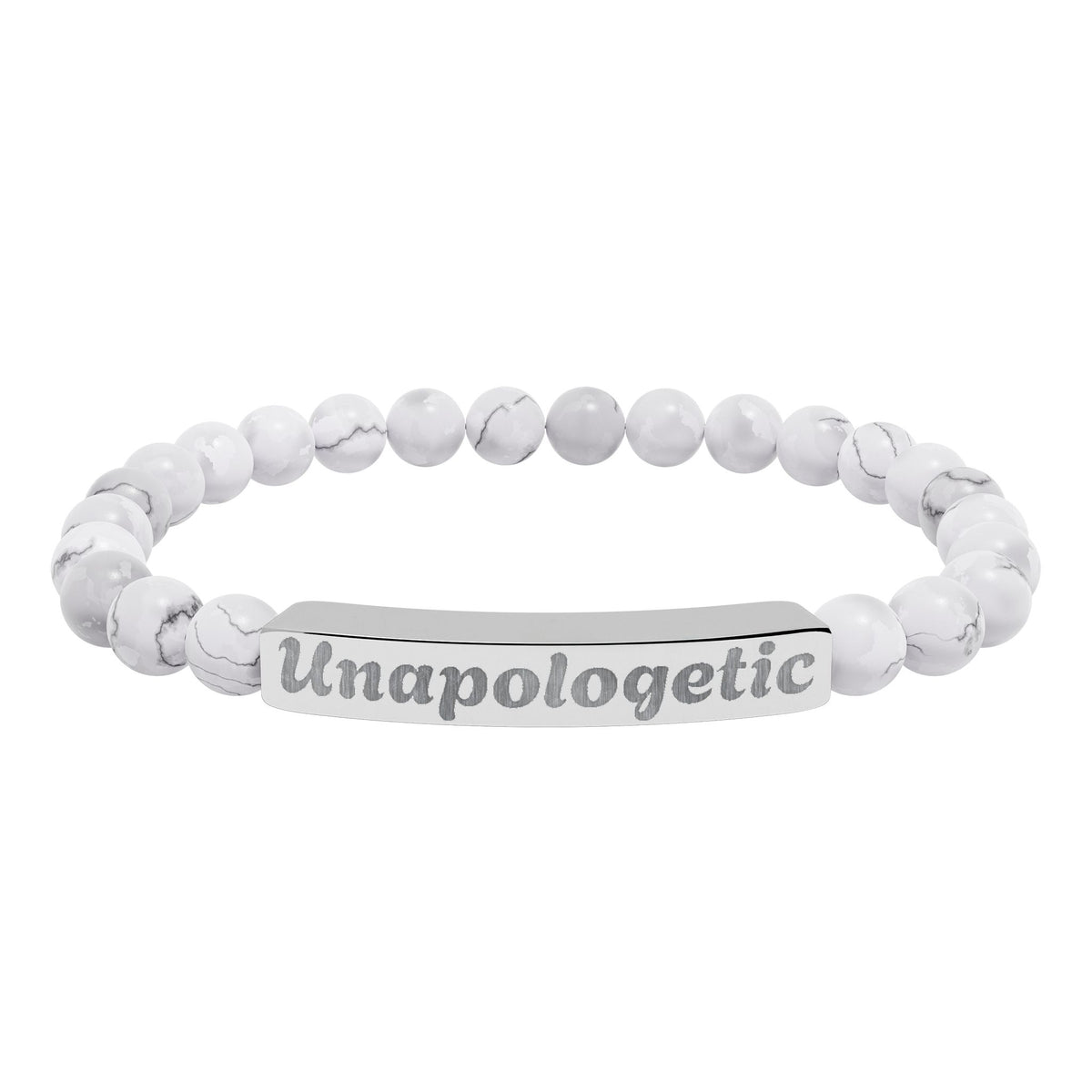 Unapologetic Natural Stone Stretch Bracelet