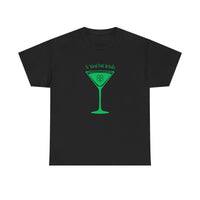 St. Patrick's Day Martini Tee — Irish Green Cocktail Graphic Shirt